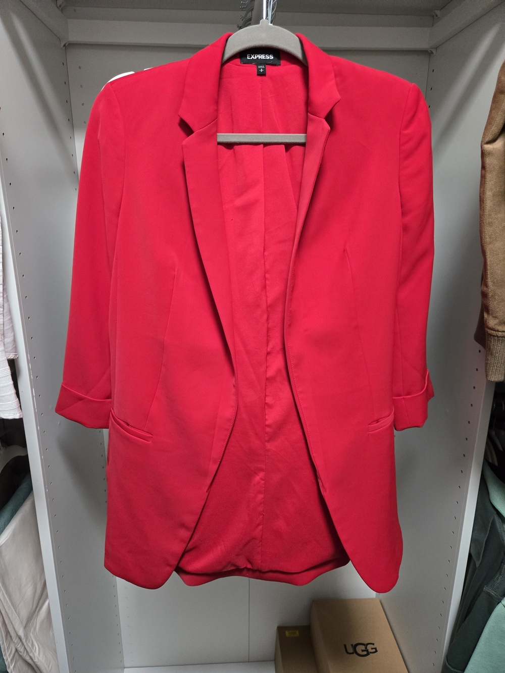 Express Hot Pink Tailored Blazer